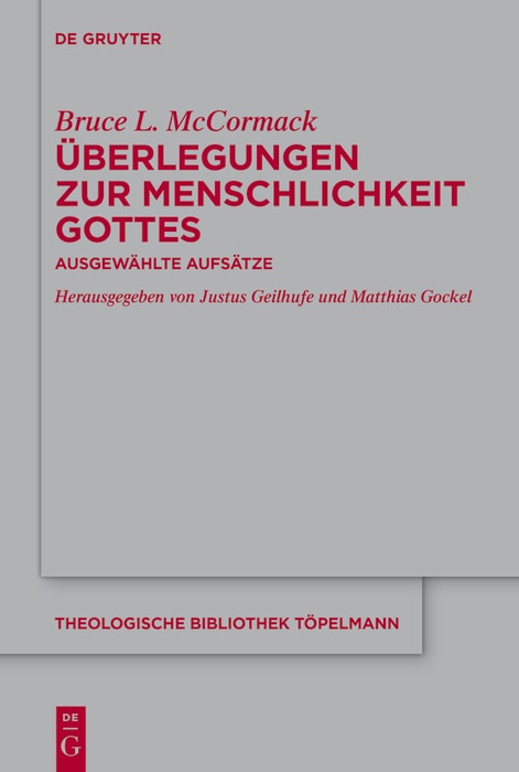 Front cover_Überlegungen zur Menschlichkeit Gottes