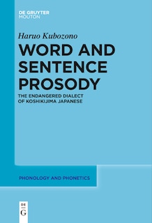 Couverture_Word and Sentence Prosody