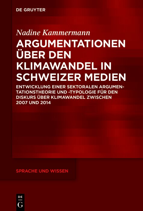 Couverture_Argumentationen über den Klimawandel in Schweizer Medien