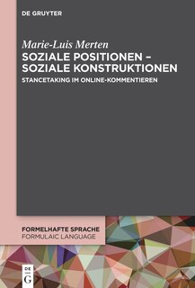 Couverture_Soziale Positionen – soziale Konstruktionen