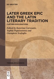 Front cover_Later Greek Epic and the Latin Literary Tradition