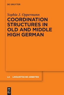 Front cover_Coordination Structures in Old and Middle High German