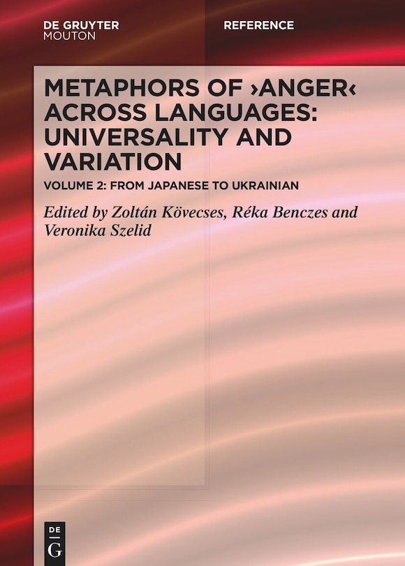 Front cover_Metaphors of ANGER across Languages: Universality and Variation