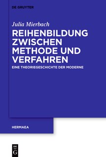 Front cover_Reihenbildung zwischen Methode und Verfahren