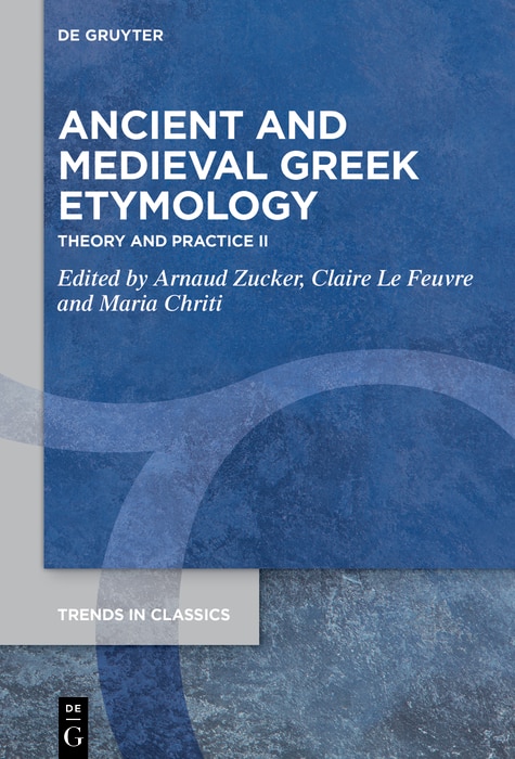 Front cover_Ancient and Medieval Greek Etymology