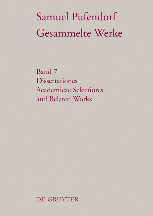 Couverture_Dissertationes Academicae Selectiores and Related Works