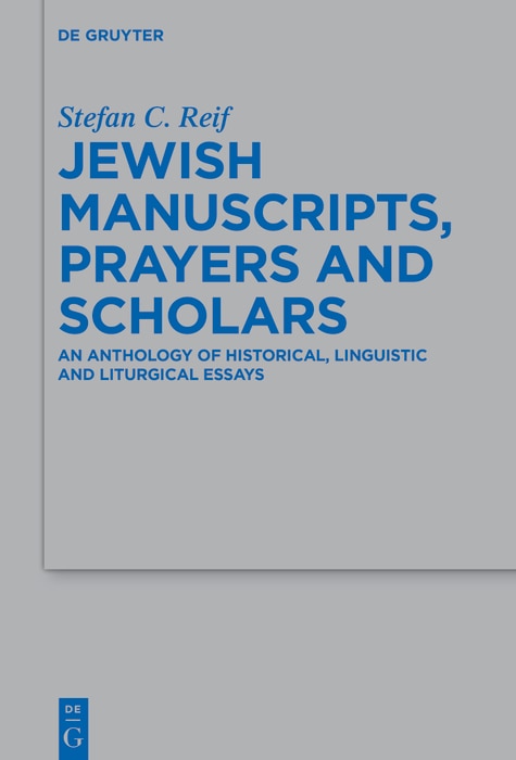 Front cover_Jewish Manuscripts, Prayers and Scholars