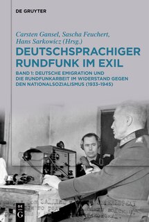 Front cover_Deutschsprachiger Rundfunk im Exil