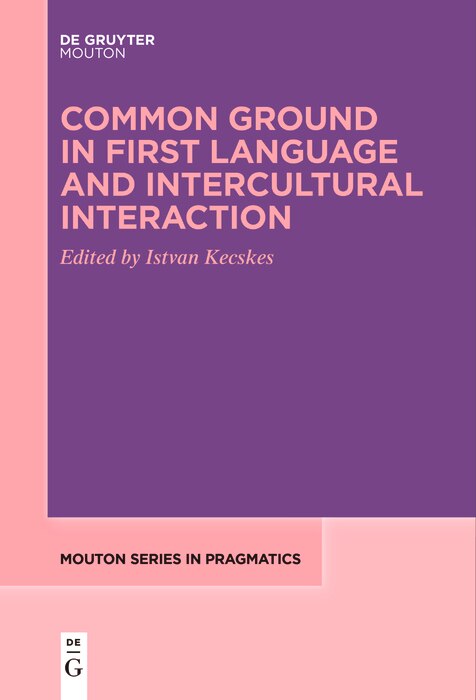 Couverture_Common Ground in First Language and Intercultural Interaction