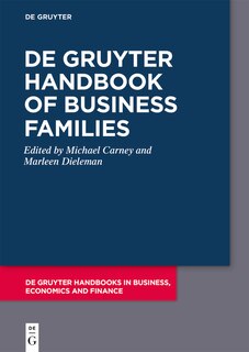 Front cover_De Gruyter Handbook of Business Families