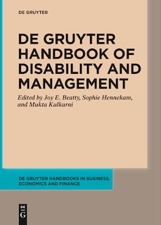Couverture_De Gruyter Handbook of Disability and Management