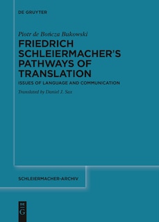 Couverture_Friedrich Schleiermacher’s Pathways of Translation