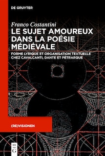 Front cover_Le sujet amoureux dans la poésie médiévale