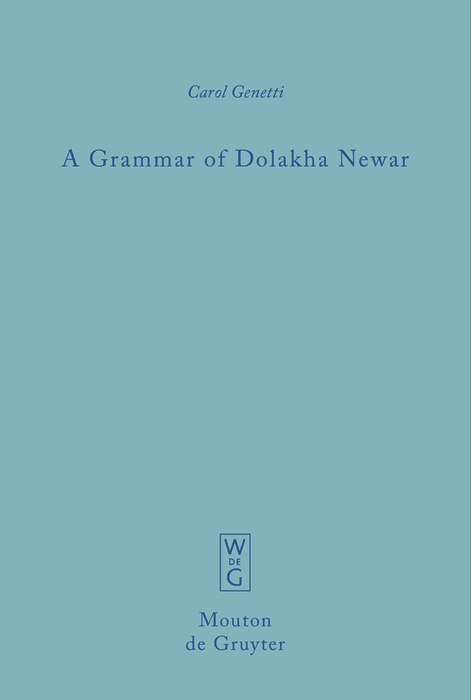 Front cover_A Grammar of Dolakha Newar
