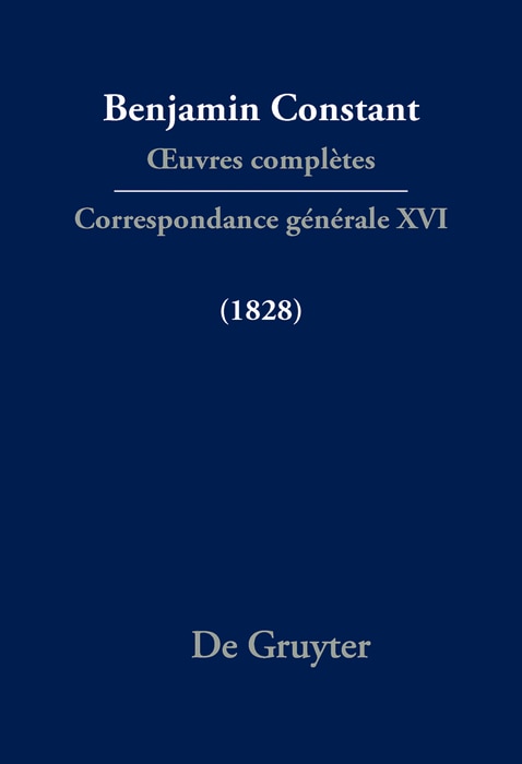 Front cover_Correspondance générale 1828