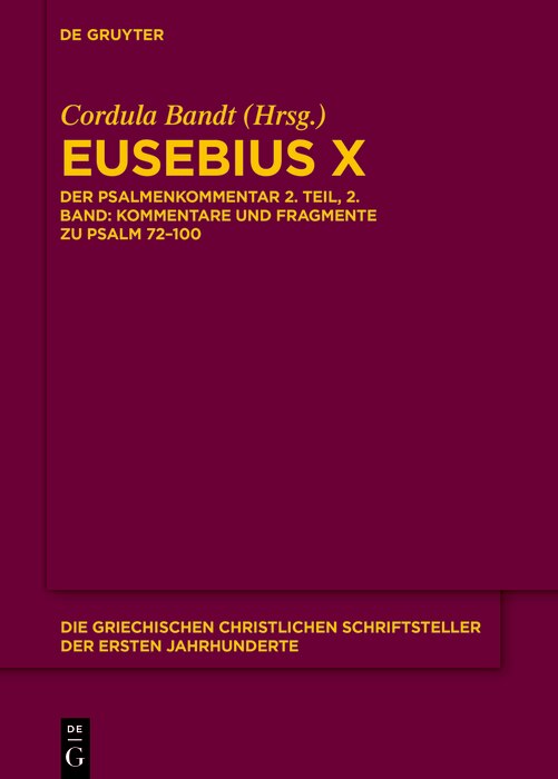 Front cover_Eusebius X