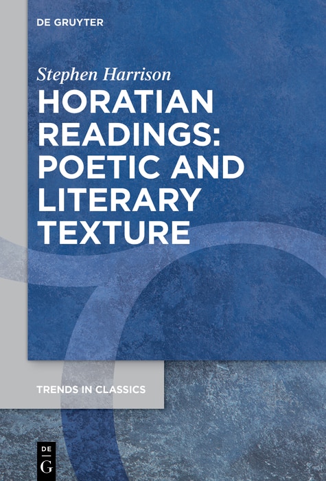 Front cover_Horatian Readings: Poetic and Literary Texture