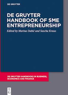 Front cover_De Gruyter Handbook of SME Entrepreneurship