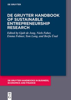 Couverture_De Gruyter Handbook of Sustainable Entrepreneurship Research