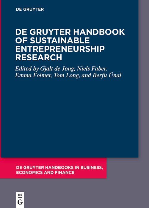 Couverture_De Gruyter Handbook of Sustainable Entrepreneurship Research