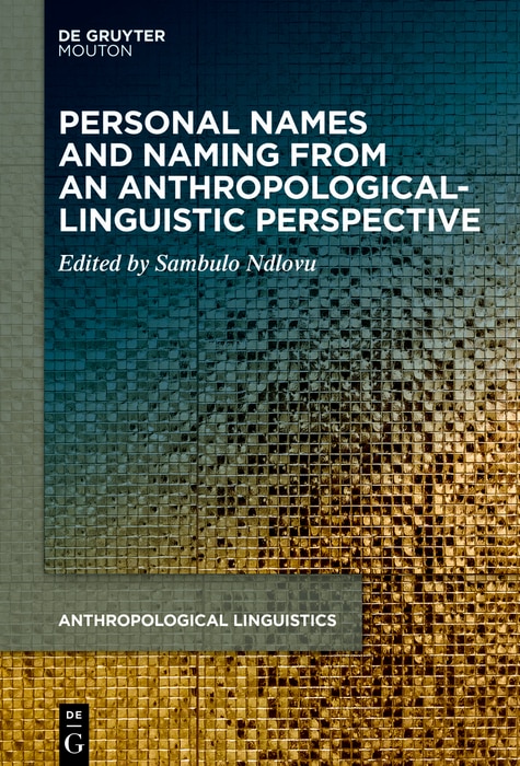 Couverture_Personal Names and Naming from an Anthropological-Linguistic Perspective