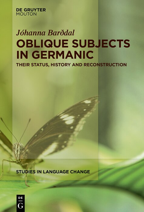Front cover_Oblique Subjects in Germanic