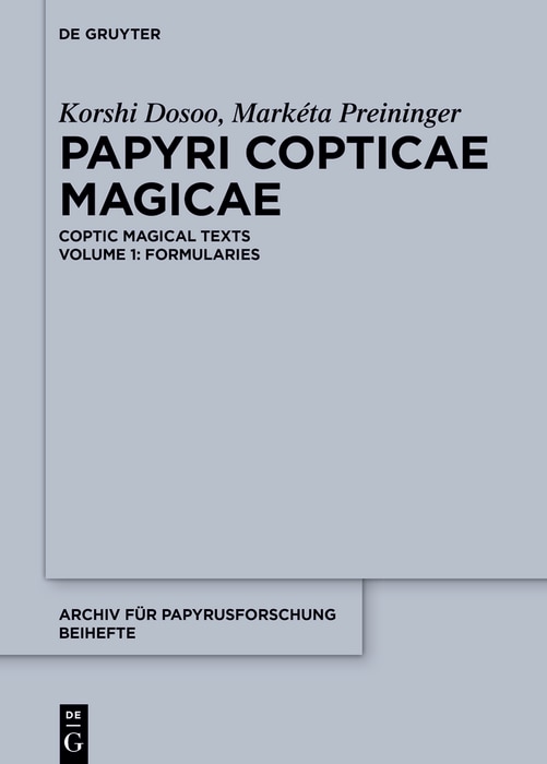 Couverture_Papyri Copticae Magicae