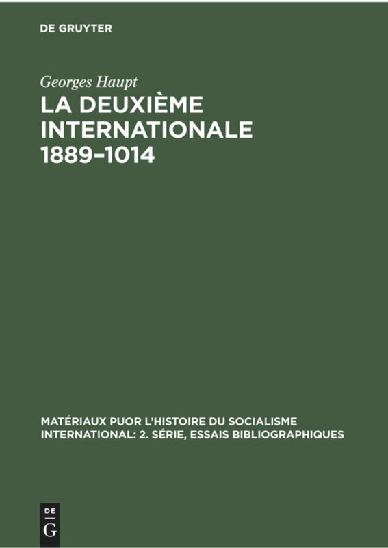 Front cover_La Deuxième Internationale 1889–1014