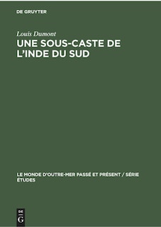 Couverture_Une sous-caste de l’Inde du Sud