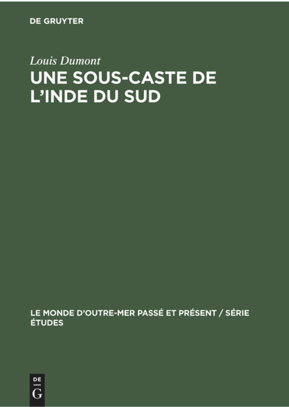 Couverture_Une sous-caste de l’Inde du Sud