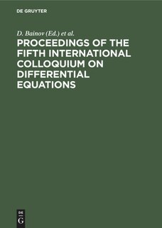 Couverture_Proceedings of the Fifth International Colloquium on Differential Equations