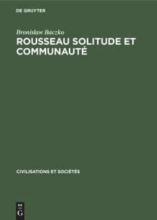 Couverture_Rousseau Solitude et communauté