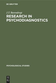 Front cover_Research in Psychodiagnostics