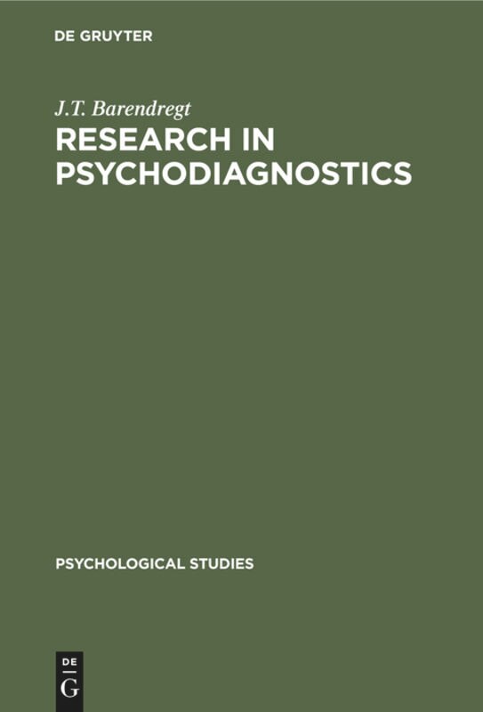 Front cover_Research in Psychodiagnostics