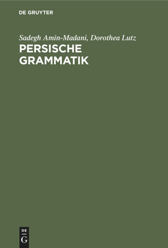 Front cover_Persische Grammatik
