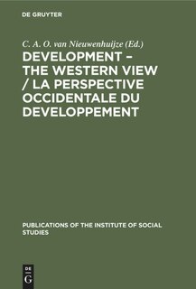 Front cover_Development – The Western View / La Perspective Occidentale du Developpement