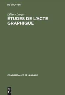 Front cover_Études de l’acte graphique