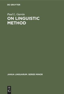 Front cover_On Linguistic Method