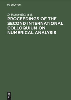Front cover_Proceedings of the Second International Colloquium on Numerical Analysis