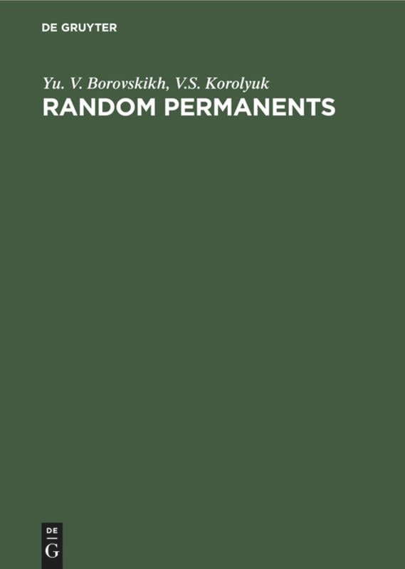 Front cover_Random Permanents