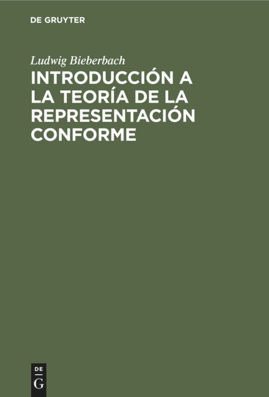 Couverture_Introducción a la teoría de la representación conforme
