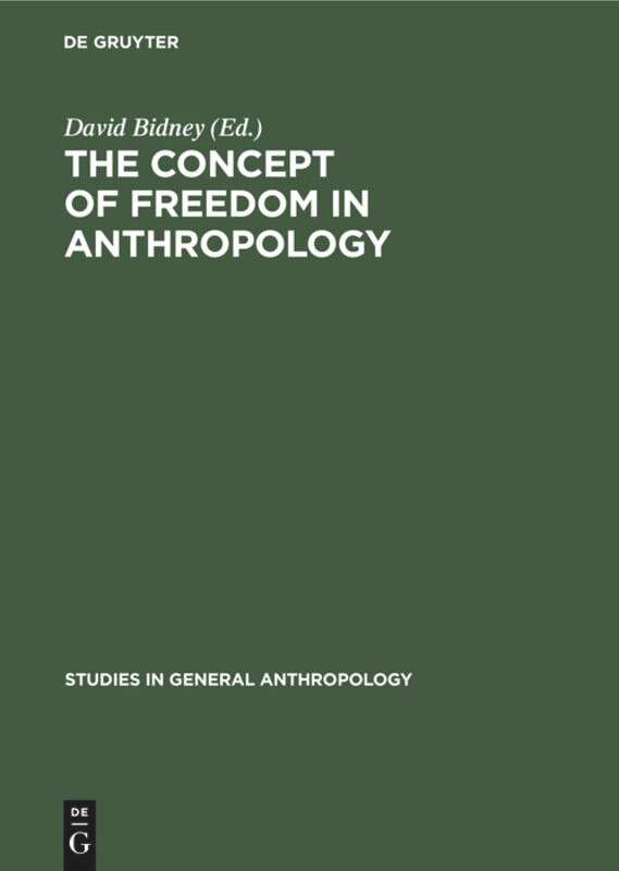 Front cover_The Concept of Freedom in Anthropology