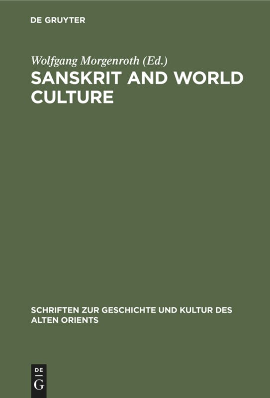 Front cover_Sanskrit and World Culture