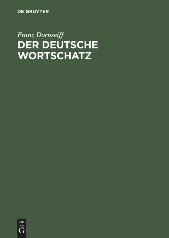 Couverture_Der deutsche Wortschatz