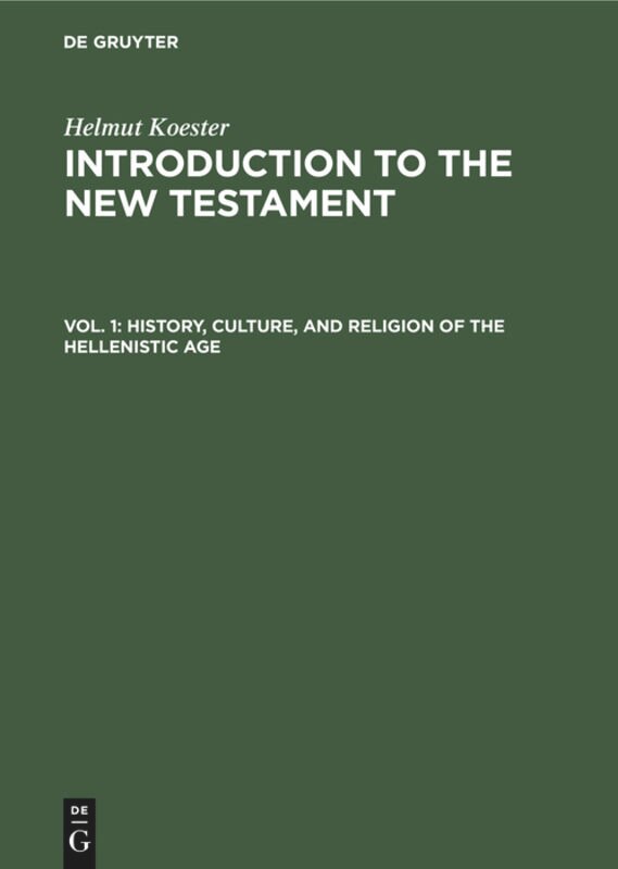 Front cover_History, Culture, and Religion of the Hellenistic Age
