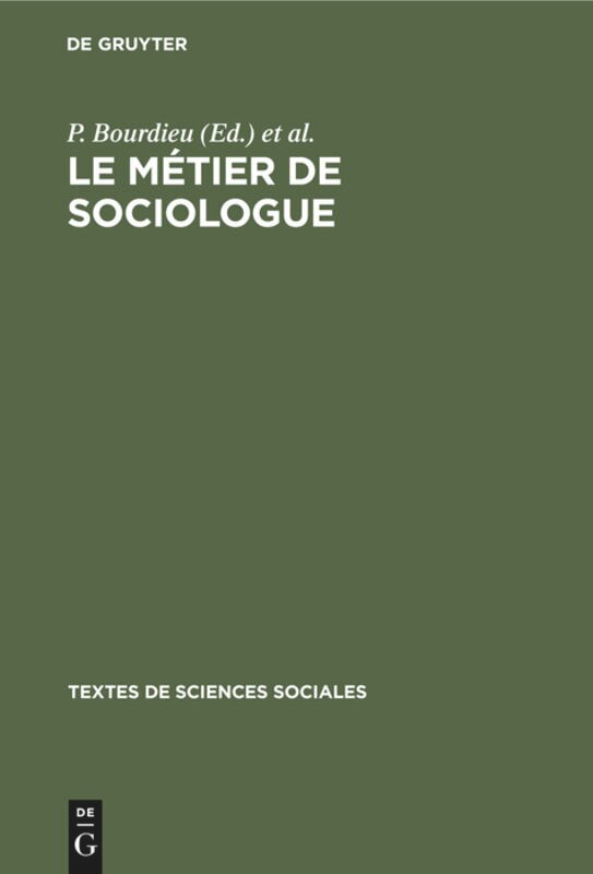 Couverture_Le métier de sociologue