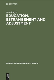 Front cover_Education, Estrangement and Adjustment