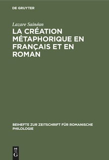 Front cover_La création métaphorique en français et en roman
