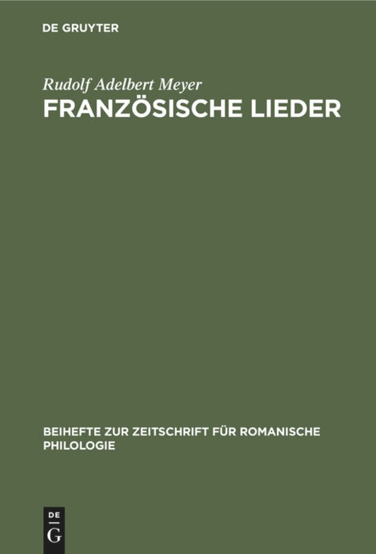 Front cover_Französische Lieder