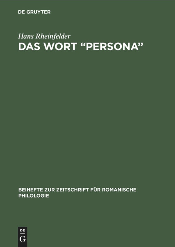 Front cover_Das Wort “Persona”